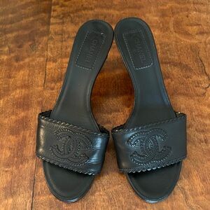 CHANEL  Kitten Heel Slides